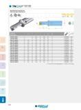 522 MULTIFUNCTION TOOLHOLDER TKS 3XD PORTE-OUTIL MULTI-FONCTIONS 3XD XCMT_ GV XCMT_ XCGT_ Designation D D min d L L1 L2 Insert-S A Réf de l'article ma TCAP Каталог INGERSOLL 2015 Металлорежущий токарный инструмент Резцы Державки Сменные режущие многогранные пластины для точения на станках Стр. 522 ENG FRA