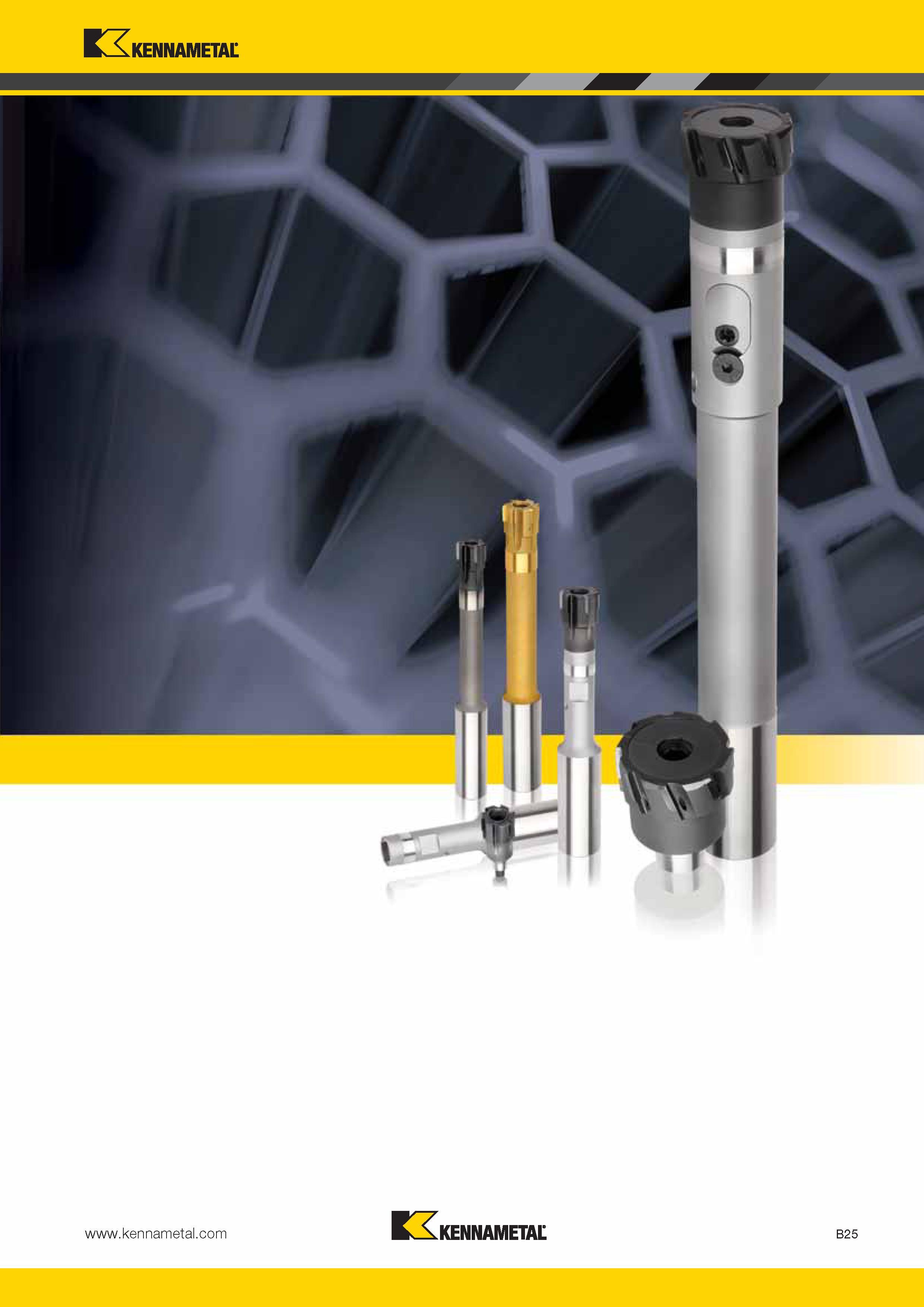 319 Машинные регулируемые развертки Kennametal RMB-E и RHM-E Красочная иллюстрация из инструментального каталога новинок американского производителя Каталог KENNAMETAL 2014 Инновации Новый металлорежущий инструмент и инструментальная оснастка для станков и станочных комплексов Стр. B25