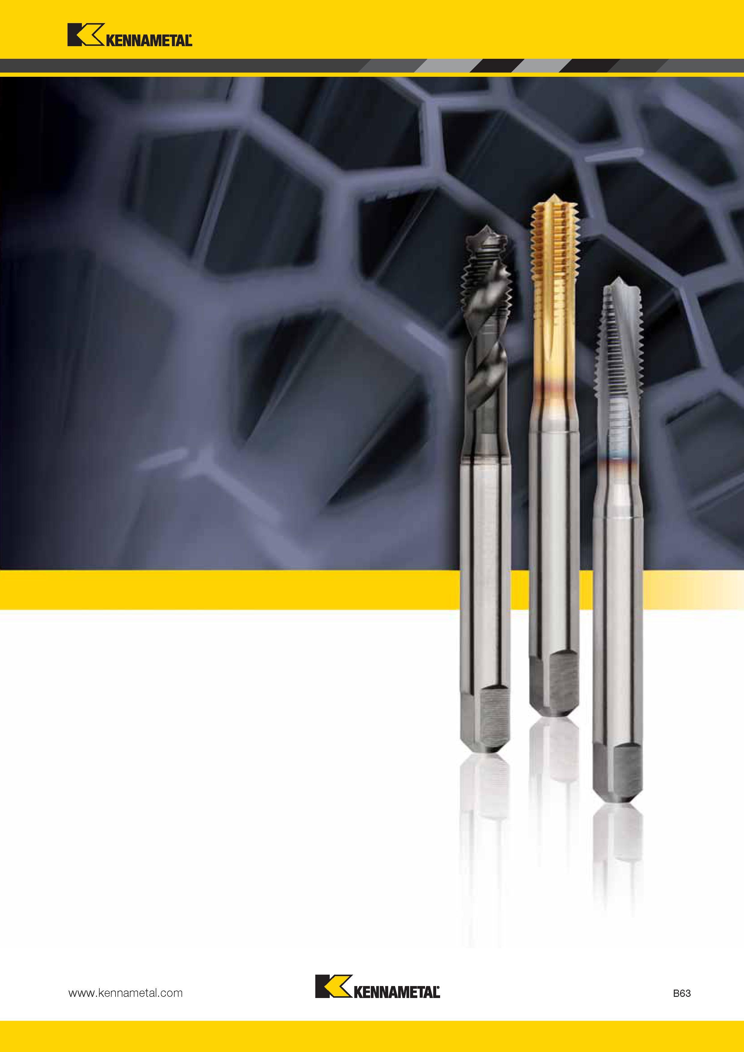 357 Kennametal Kennametal B63 Каталог KENNAMETAL 2014 Инновации Новый металлорежущий инструмент и инструментальная оснастка для станков и станочных комплексов Стр. B63
