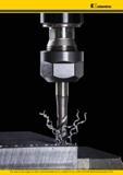 64 Машинный винтовой монолитный метчик Kennametal крупным планом на красочной иллюстрации процесса нарезания внутренней резьбы в глухом отверстии резьбон Каталог KENNAMETAL 2016 Инновации Металлорежущий инструмент и инструментальная оснастка для обрабатывающего оборудования Стр.