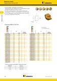 244 Модульные сверла Твердосплавные пластины KSEM Kennametal Пластины KSEM с геометрией PC используются преимущественно для предварительного центрировани Каталог KENNAMETAL 2018 Режущий инструмент для обработки отверстий в металлах и сплавах Быстрорежущие метчики и раскатники Сборные фрезы с СРП и твердосплавные Стр. H56