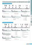 259 Система обозначения инструмента для фрезерования резьбы Система обозначения фрез TM S R/L 25 Назначение Тип фрезы Исполнение державки Тип корпуса Диаметр х Каталог KORLOY 2011 Металлорежущий инструмент сборный и твердосплавный для станков Стр. D27