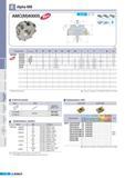 372 Фрезы Korloy со сменными пластинами Alpha-Mi AA 90 AR IffM RR:-12W 6 AMC(M)4000S (мм) Обозначение Наличие 0D 0D2 0d 0di 0d2 0d3 a b E F ap A AMC(M) 4050HS Каталог KORLOY 2011 Металлорежущий инструмент сборный и твердосплавный для станков Стр. E86