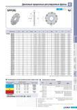 479 Дисковые прорезные регулируемые фрезы Korloy SPP(M) 002 0d 00 (мм) Обозначение 0D W Т-МАХ 0d а Е 0D2 СМП Винт Ключ SPP(M) 080-04 8 80 4 20 25 4(27) 6 35(7) Каталог KORLOY 2011 Металлорежущий инструмент сборный и твердосплавный для станков Стр. E193