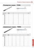 793 Развертки сборные машинные Развертки серии - TCRS M TNo (мм) Обозначение Число зубьев 0D Q L К М № TCRS 070 4 7 0 20 150 1 080 4 8 0 20 150 1 090 4 9 0 20 Каталог KORLOY 2014 Металлорежущий инструмент и станочная оснастка Стр. G79