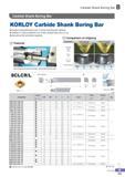 206 Internal metal turning tools Features Carbide Shank Boring Bar KORLOY Excellent cutting performance even in internal machining with chattering Comparison o Каталог KORLOY 2016 Металлорежущий инструмент для точения фрезерования сверления и инструментальная станочная оснастка для металлообрабатывающих станков Стр. B151 ENG