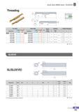 258 Auto tool (MSB tool) / SLEEVE B Threading Twin Edge Single Edge Min dia Threading Detailed cutting edge Designation Coated Uncoated Designation Coated Unco Каталог KORLOY 2016 Металлорежущий инструмент для точения фрезерования сверления и инструментальная станочная оснастка для металлообрабатывающих станков Стр. B203 ENG