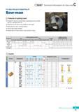 300 Features of parting insert Korloy Saw-man Possible to machine a wide range of workpieces such as steel, cast iron, stainless steel, etc Extended tool life Каталог KORLOY 2016 Металлорежущий инструмент для точения фрезерования сверления и инструментальная станочная оснастка для металлообрабатывающих станков Стр. C41 ENG