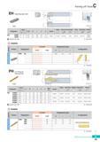 308 Parting off Tools EH Regrinding type insert ESB R type insert (mm) Designation Stock H=(h) W L I S Inserts Clamp Clamp Screw Chip Breaker Shim Shim Screw W Каталог KORLOY 2016 Металлорежущий инструмент для точения фрезерования сверления и инструментальная станочная оснастка для металлообрабатывающих станков Стр. C49 ENG