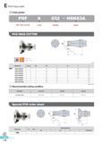 497 E PCD Face cutter Code system PDF PDF FACE CUTTER Tooth 032 - HSK63A Diameter Shank PCD FACE CUTTER AR 6 RR 5° (mm) Designation Stock 0D ap I L PDF 4032-HS Каталог KORLOY 2016 Металлорежущий инструмент для точения фрезерования сверления и инструментальная станочная оснастка для металлообрабатывающих станков Стр. E110 ENG