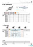 532 BT Tooling system (Single edge) BT40 AM2000HS AR 7° 10‘ RR -20° (mm) Designation Stock 0D 0D2 0D3 fli fi2 L ap BT40 AM2016HS-2 2 16 63 50 45 83 117 11 AM20 Каталог KORLOY 2016 Металлорежущий инструмент для точения фрезерования сверления и инструментальная станочная оснастка для металлообрабатывающих станков Стр. E145 ENG