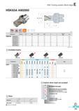 542 HSK Tooling system (Multi edge) HSK63A AM2000 AR -12 5° 13° RR -17° -6° (mm) Designation Stock 0D 0D2 0D3 12 L No of flute ap HSK63A AM2020029-1 3 20 63 53 Каталог KORLOY 2016 Металлорежущий инструмент для точения фрезерования сверления и инструментальная станочная оснастка для металлообрабатывающих станков Стр. E155 ENG