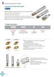 621 Indexable Ballnose Endmill Korloy GBE for Molds in medium & roughing applications Long tool life with high hardness grade Helical high accuracy cutting edg Каталог KORLOY 2016 Металлорежущий инструмент для точения фрезерования сверления и инструментальная станочная оснастка для металлообрабатывающих станков Стр. E234 ENG