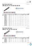 626 Laser Mill Steel Shank (Ball type) Taper type LBE 08/10/12/16/20/25/30/32 (mm) Designation Stock Dimensions Parts Available 0D 0d 0d1 I L Clamp Screw Wrenc Каталог KORLOY 2016 Металлорежущий инструмент для точения фрезерования сверления и инструментальная станочная оснастка для металлообрабатывающих станков Стр. E239 ENG