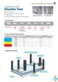 640 All applications for chamfers Chamfer Tool All chamfer applications Chamfer angles 15°, 30°, 45°, 60° for various customer’s needs The long cutting edge pr Каталог KORLOY 2016 Металлорежущий инструмент для точения фрезерования сверления и инструментальная станочная оснастка для металлообрабатывающих станков Стр. E253 ENG