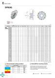 679 Side Cutter SPB(M) n AR -2° RR 28° (mm) Designation Stock 0D W T-MAX 0D2 0d a b F E Insert Screw Wrench R L SPB 080-04R/L 8 80 4 18 40 25 4(27) 9 5(12 4) 6 Каталог KORLOY 2016 Металлорежущий инструмент для точения фрезерования сверления и инструментальная станочная оснастка для металлообрабатывающих станков Стр. E292 ENG