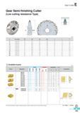 712 Gear Cutter Gear Semi-finishing Cutter (Low cutting resistance Type) 0D1 - P-aj0d0D I r f (mm) m No of teeth 0D 0d 0D1 a e F 6 30,60,120 18 250 80 100 25 1 Каталог KORLOY 2016 Металлорежущий инструмент для точения фрезерования сверления и инструментальная станочная оснастка для металлообрабатывающих станков Стр. E325 ENG