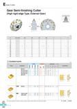 713 Gear Cutter Gear Semi-finishing Cutter (High rigid edge Type, External Gear) (mm) m No of teeth 0D 0d 0D1 a e F 12 30,60,120 24 250 60 100 25 14 70 14 30,6 Каталог KORLOY 2016 Металлорежущий инструмент для точения фрезерования сверления и инструментальная станочная оснастка для металлообрабатывающих станков Стр. E326 ENG