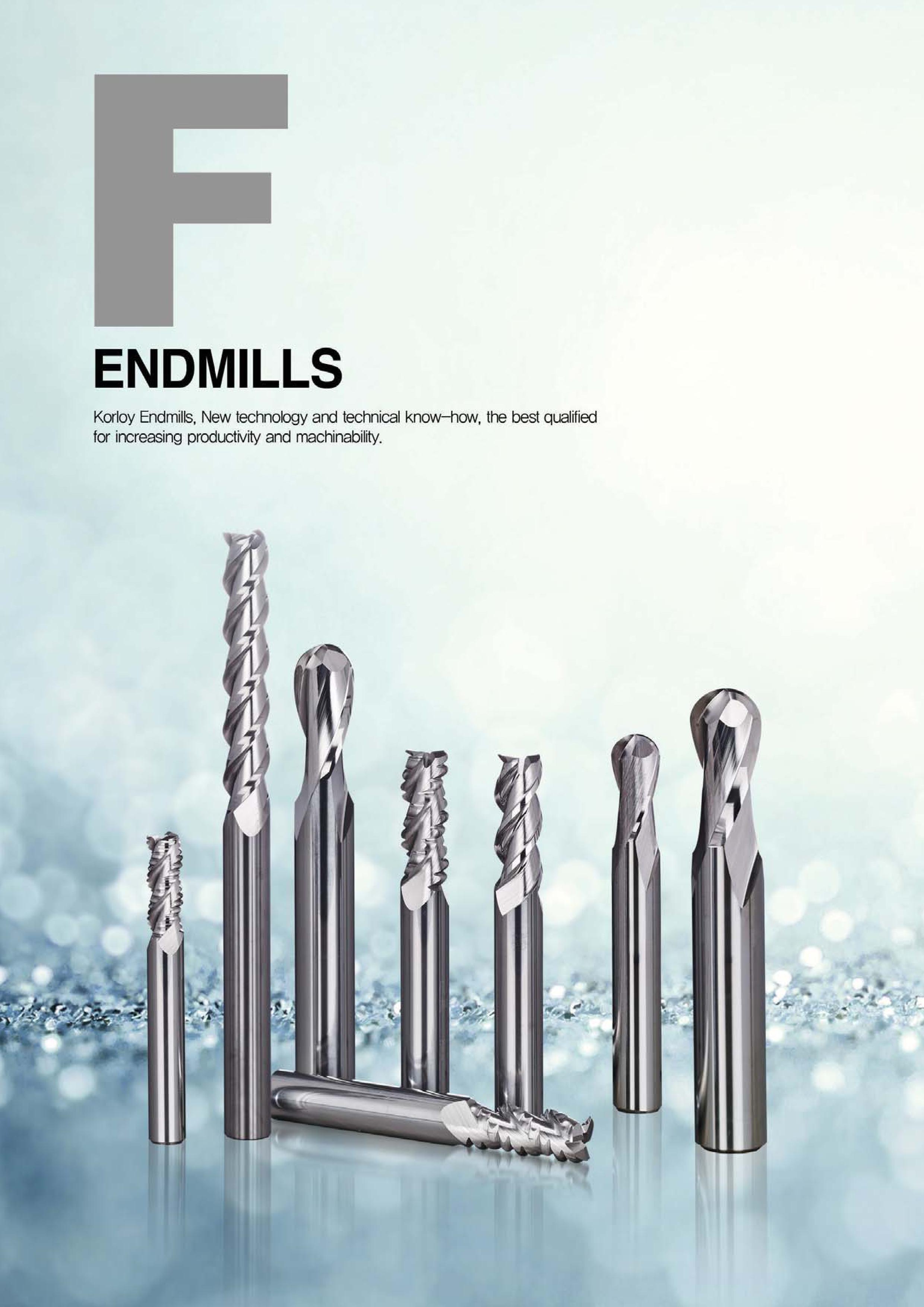 723 ENDMILLS Korloy Endmills, New technology and technical know-how, the best qualified fa increasing productivity and machinability Каталог KORLOY 2016 Металлорежущий инструмент для точения фрезерования сверления и инструментальная станочная оснастка для металлообрабатывающих станков Стр. 
