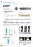 741 Technical Information for V Endmill Improved productivity with effective machining due to less vibration V Endmill Variable Endmill Irregular helix angle I Каталог KORLOY 2016 Металлорежущий инструмент для точения фрезерования сверления и инструментальная станочная оснастка для металлообрабатывающих станков Стр. F18 ENG