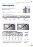 792 Technical Information for Micro Endmill Ideal Endmill for ultra precision geometry machining Micro Endmills Enhanced rigidity of neck eliminates braking of Каталог KORLOY 2016 Металлорежущий инструмент для точения фрезерования сверления и инструментальная станочная оснастка для металлообрабатывающих станков Стр. F69 ENG