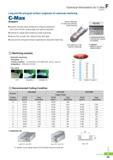 808 Technical Information for C-Max (Copper) F Long tool life and good surface roughness for electrode machining C-Max (Copper) Superior lubricity, wear resist Каталог KORLOY 2016 Металлорежущий инструмент для точения фрезерования сверления и инструментальная станочная оснастка для металлообрабатывающих станков Стр. F85 ENG