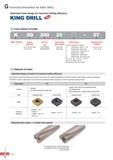 831 G Technical Information for KING DRILL Optimized insert design for maximum drilling efficiency KING DRILL & Code system of holder K 5D 200 25 07 -1 KING / Каталог KORLOY 2016 Металлорежущий инструмент для точения фрезерования сверления и инструментальная станочная оснастка для металлообрабатывающих станков Стр. G6 ENG