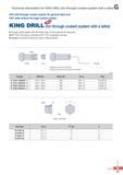 846 Technical information for KING DRILL(for through coolant system with a lathe) Drill with through coolant system for general lathe and CNC lathe without thr Каталог KORLOY 2016 Металлорежущий инструмент для точения фрезерования сверления и инструментальная станочная оснастка для металлообрабатывающих станков Стр. G21 ENG