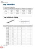 905 Top Solid Drill Top Solid drill Recommended cutting condition Diameter Cutting condition Ductile cast iron Gray cast iron Soft steel 08 01O vc(m/min) 30(20 Каталог KORLOY 2016 Металлорежущий инструмент для точения фрезерования сверления и инструментальная станочная оснастка для металлообрабатывающих станков Стр. G80 ENG