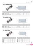 962 DCS / DC / TC I DCS Straight Collet L (mm) Designation 0D 0d 0C L A DCS20 - 6, 8, 10, 12, 16 20 6, 8, 10, 12, 16 26 55 0 2 DCS25 - 6, 8, 10, 12, 16, 20 25 Каталог KORLOY 2016 Металлорежущий инструмент для точения фрезерования сверления и инструментальная станочная оснастка для металлообрабатывающих станков Стр. I21 ENG