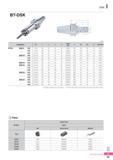 976 DSK I (mm) Designation 0D L L1 L2 H Collet / Step G 0C 0C1 MAX RPM BT50 - DSK6 - 105 1 0 6 0 105 55 64 35 HC6/0 5 M8 19 5 32 3 8 8,000 135 1 0 6 0 135 60 9 Каталог KORLOY 2016 Металлорежущий инструмент для точения фрезерования сверления и инструментальная станочная оснастка для металлообрабатывающих станков Стр. I35 ENG