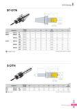 984 DTN Series BT-DTN (mm) Designation Tapping Range L Li 0C 0C1 Tap Adaptor F- F+ BT30 - DTN12- 85 M3 M12 85 60 32 39 TCA1-M 4 10 0 7 BT40 - DTN12- 90 M3 M12 Каталог KORLOY 2016 Металлорежущий инструмент для точения фрезерования сверления и инструментальная станочная оснастка для металлообрабатывающих станков Стр. I43 ENG