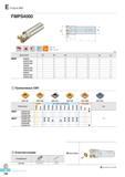 573 Фрезы Korloy Future Mill FMPS4000 Каталог KORLOY 2016 Металлорежущий инструмент и инструментальная оснастка для токарных фрезерных резьбонарезных сверлильных расточных технологических операций на станках Стр. E186