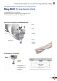 1025 Technical Information for King Drill (For large diameter drilling) High rigidity drill produces cost efficiency due to cartridge replacement King Каталог KORLOY 2020 Режущий и вспомогательный инструмент для станков ЧПУ и универсальных Фрезы с СМП Сверла твердосплавные Резцы токарные Пластины сменные режущие Стр. G25