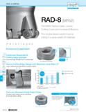 1152 RAD-8 (MRW) Advantages Economical 8-edge Insert RAD-8 (MRW) The MRW Radius Cutter Lowers Cutting Costs and Increases Efficiency The double-faced Каталог KYOCERA 2019 Инструмент для металлообработки Сверла по металлу для станков из твердого сплава Токарные державки со сменными пластинами Корпусные фрезы с СМП Запасные части Стр. M182