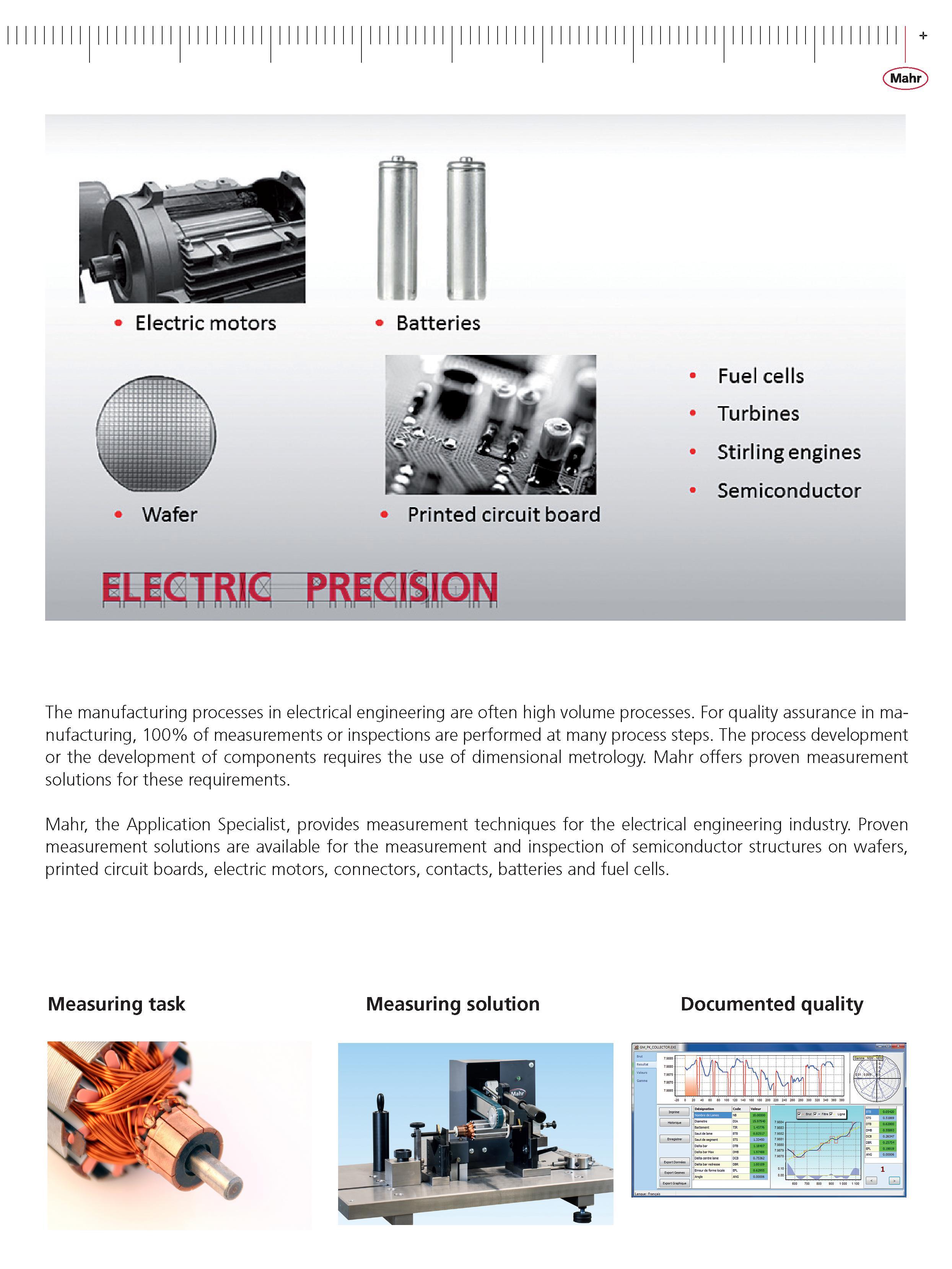 21 Mahr company offers proven measurement solutions for these requirements Mahr the Application Specialist provides measurement techniques for the Каталог MAHR 2014 Измерительные инструменты приборы и оборудование для линейно-угловых измерений в машиностроении Стр.  ENG