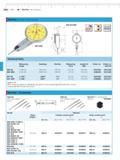 130 Mahr 4-8 MarTest Test Indicators MarTest with larger measuring range 800 SR SRM SHOCK PROOF Technical Data Measuring range Readings Dial dia Me Каталог MAHR 2014 Измерительные инструменты и приборы для линейно-угловых измерений Стр. 4-8 ENG
