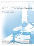 448 Mahr Precimar Precision Length Metrology ACCURACY IN THE NANOMETER RANGE USED TO BE A UTOPIAN IDEAL AND THEN THERE WAS PRECIMAR mThe latest inf Каталог MAHR 2014 Измерительные инструменты и приборы для линейно-угловых измерений Стр.  ENG