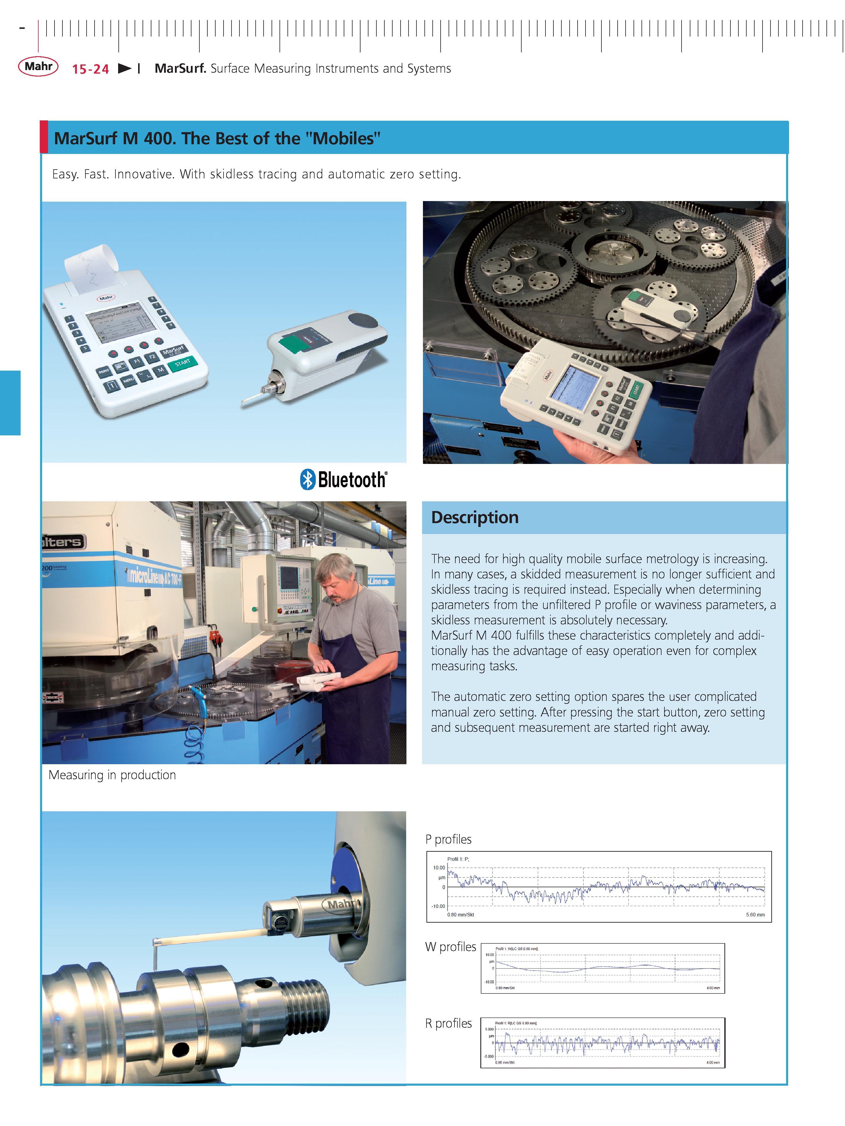 485 Mahr 15 24 MarSurf Surface Measuring Instruments and Systems Каталог MAHR 2014 Измерительные инструменты приборы и оборудование для линейно-угловых измерений в машиностроении Стр. 15-24 ENG
