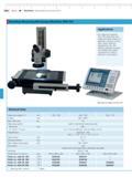 551 Mahr 18-10 MarVision Optical Measuring Instruments Workshop Measuring Microscope MarVision MM 220 Applications For measuring distances (QC 100) Каталог MAHR 2014 Измерительные инструменты и приборы для линейно-угловых измерений Стр. 18-10 ENG