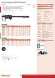 182 Штангенциркуль электронный Mitutoyo ABSOLUTE Digimatic Серия 500 Основные преимущества мерительного инструмента Таблица характеристик Штангенциркули ABSOLU Каталог MITUTOYO 2013 Измерительный инструмент и оборудование Стр. 180