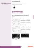 453 Контактный датчик Mitutoyo Опциональные аксессуары Номер Описание 935203 Удлинительный кабель Серия 174 Для установки начала отсчета (или заданного значени Каталог MITUTOYO 2013 Измерительный инструмент и оборудование Стр. 451