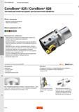 300 Чистовой расточной инструмент Sandvik CoroBore 825 и CoroBore 826 для высокоточной расточки отверстий Возможность работы с большим вылетом даже п Каталог SANDVIK COROMANT 2017 Фрезы Сверла Расточные инструменты со сменными режущими пластинами Оснастка и принадлежности для станков Стр. K38