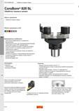 324 Высокоточный расточной инструмент Sandvik Coromant CoroBore 825 SL с режущими сменными пластинами для обработки торцевых канавок Превосходный кон Каталог SANDVIK COROMANT 2017 Фрезы Сверла Расточные инструменты со сменными режущими пластинами Оснастка и принадлежности для станков Стр. K62