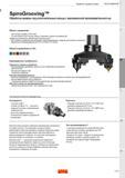 327 Комплексное инструментальное решение Sandvik Coromant SpiroGrooving использует спиральное перемещение режущего инструмента со сходом на конус Это Каталог SANDVIK COROMANT 2017 Фрезы Сверла Расточные инструменты со сменными режущими пластинами Оснастка и принадлежности для станков Стр. K65