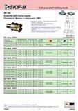 94 End and shell milling tools MT100 Endmills with round inserts Концевые фрезы с круглыми СМП First Choice copy milling, contour milling of moulds and die Каталог СКИФ-М 2011 Металлорежущий инструмент для фрезерования и сверления Инструментальная оснастка для металлообрабатывающих станков Стр. 94 RUS ENG