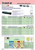 106 End and shell milling tools MT115 ZO Endmills 15° for high feed Концевые фрезы 15° для фрезерования с большими подачами Roughing surface and pocket with Каталог СКИФ-М 2011 Металлорежущий инструмент для фрезерования и сверления Инструментальная оснастка для металлообрабатывающих станков Стр. 106 RUS ENG