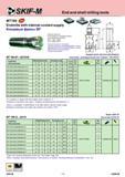 116 End and shell milling tools MT190 Endmills with internal coolant supply Концевые фрезы 90° Positive geometry First choice for machining centers and smal Каталог СКИФ-М 2011 Металлорежущий инструмент для фрезерования и сверления Инструментальная оснастка для металлообрабатывающих станков Стр. 116 RUS ENG
