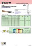 120 End and shell milling tools MT190 Endmills with internal coolant supply Концевые фрезы 90° Positive geometry First choice for machining centers and smal Каталог СКИФ-М 2011 Металлорежущий инструмент для фрезерования и сверления Инструментальная оснастка для металлообрабатывающих станков Стр. 120 RUS ENG