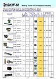 142 Choice of milling tools for machining Titanium alloys Выбор фрез для обработки Титановых сплавов Types of mills Тип фрезы Tool lead angle, Главный угол Каталог СКИФ-М 2011 Металлорежущий инструмент для фрезерования и сверления Инструментальная оснастка для металлообрабатывающих станков Стр. 142 RUS ENG